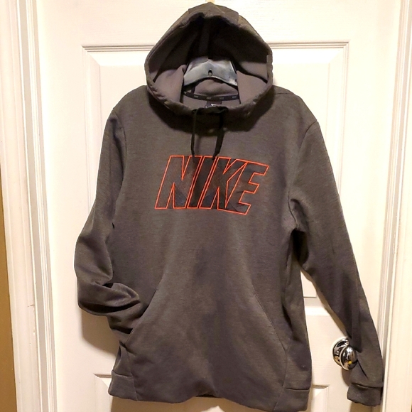 Nike Dri-Fit Men's Gray Hoodie Pullover Sweater - Size Large - Picture 1 of 8